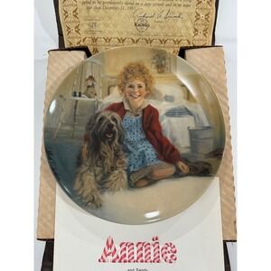 Annie and Sandy Collector Plate First Edition Knowles Fine China Box & Paper 142